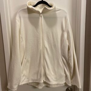 Old Navy Fleece Zip Up XXL Cream Color
